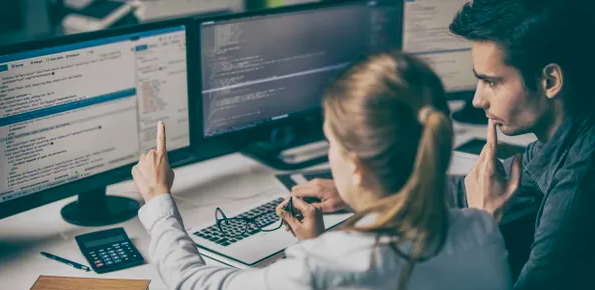 Two Girls working together
